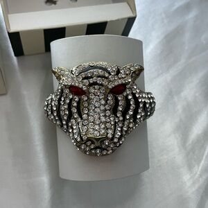 Geneva bold, outstanding, rhinestone tiger bracelet
